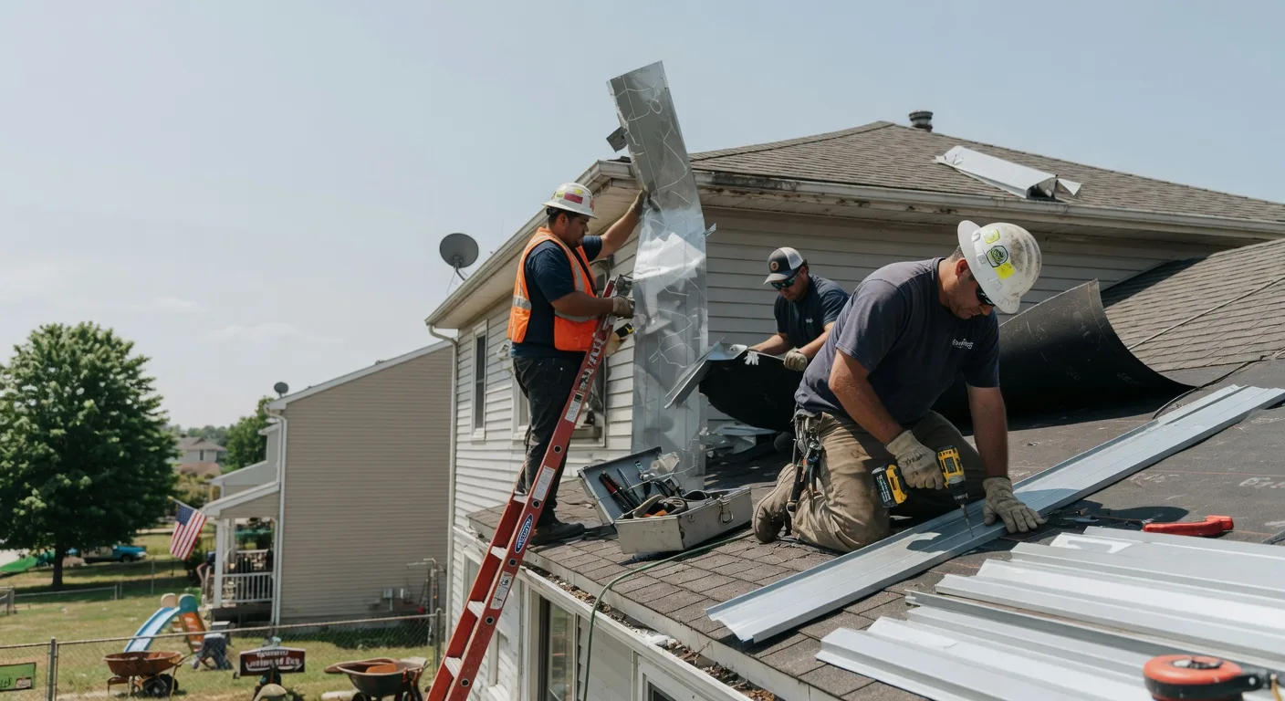 Storm Damage Metal Roof Repair in Castalia, IA